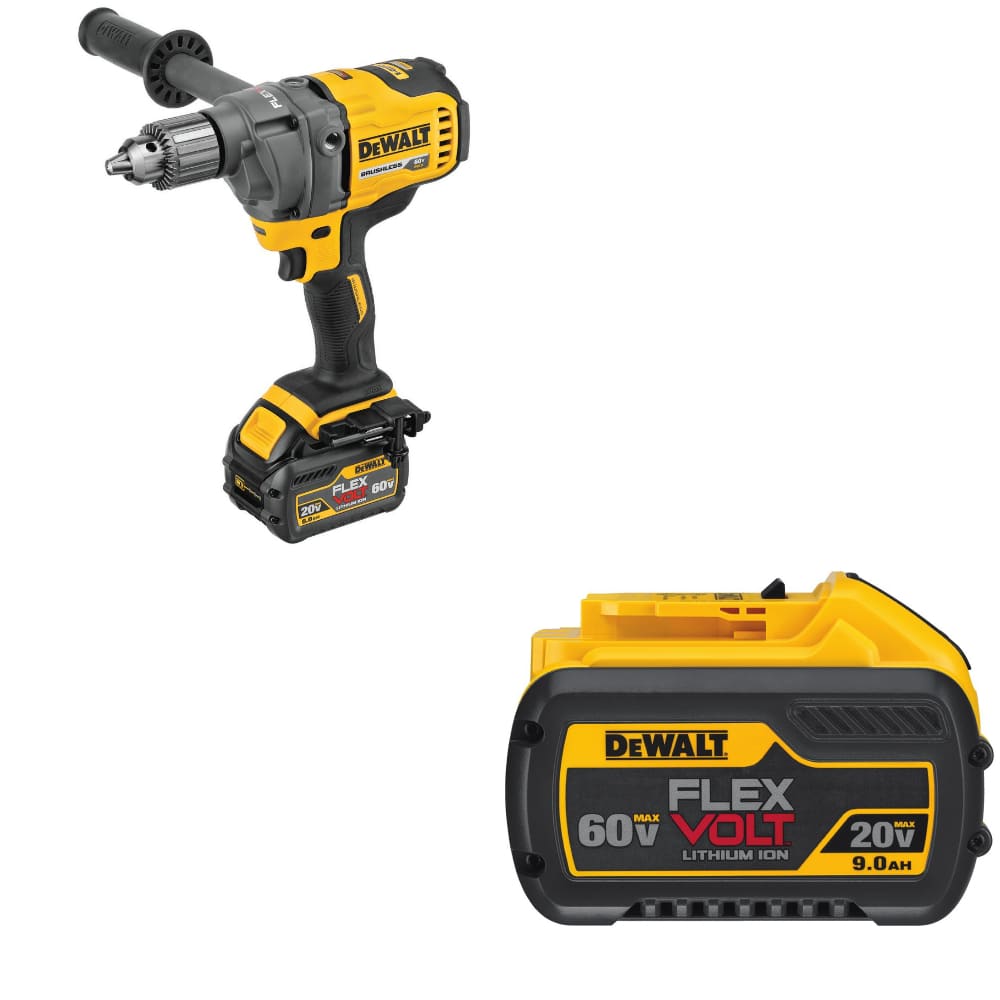 DeWalt DCD130B 60V Max* Mixer/Drill w/ FREE DCB609 20V/60V MAX 9.0AH Battery