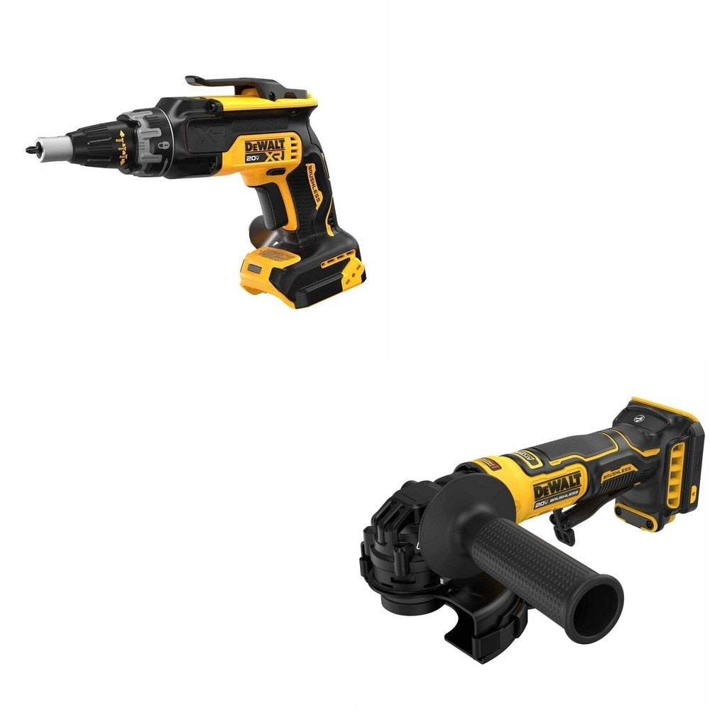 DeWalt DCG402B ATOMIC 20V MAX 4-1/2 in. Angle Grinder W/ DCF630B Drywall Screwgun