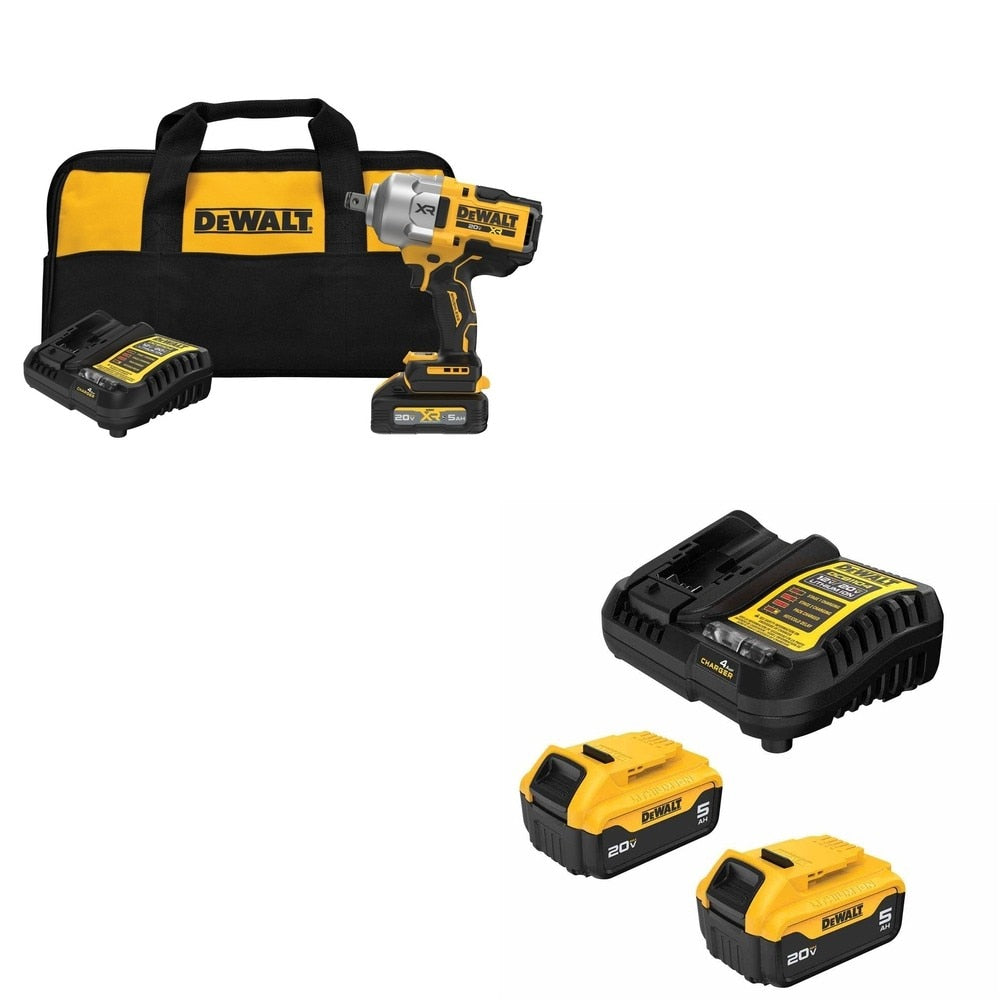 DeWalt DCF964GH1 3/4 in. Wrench Kit W/ DCB205-2C 5.0Ah Starter Kit