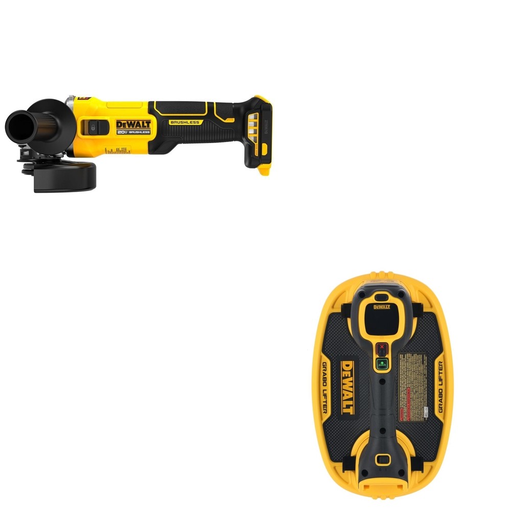 DeWalt DCE592B 20V MAX GRABO Vacuum Lifter W/ DCG407B Slide-Switch Grinder