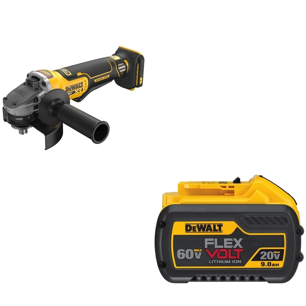 DeWalt DCG410B 20V MAX XR 4-1/2 in. Angle Grinder W/ DCB609 FLEXVOLT 9.0Ah Battery