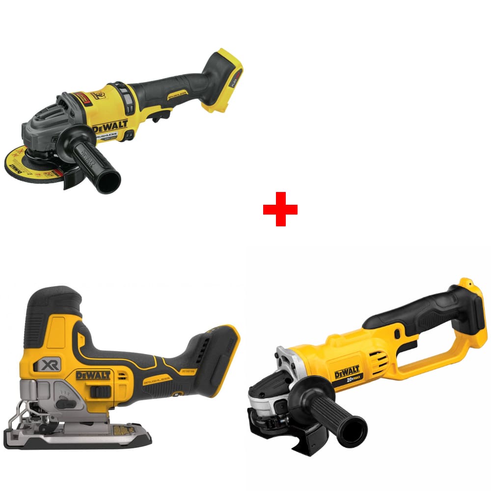 DeWalt DCG418B 60V 4.5"-6" Grinder w/ Jig Saw Tool & FREE Cut-Off Tool