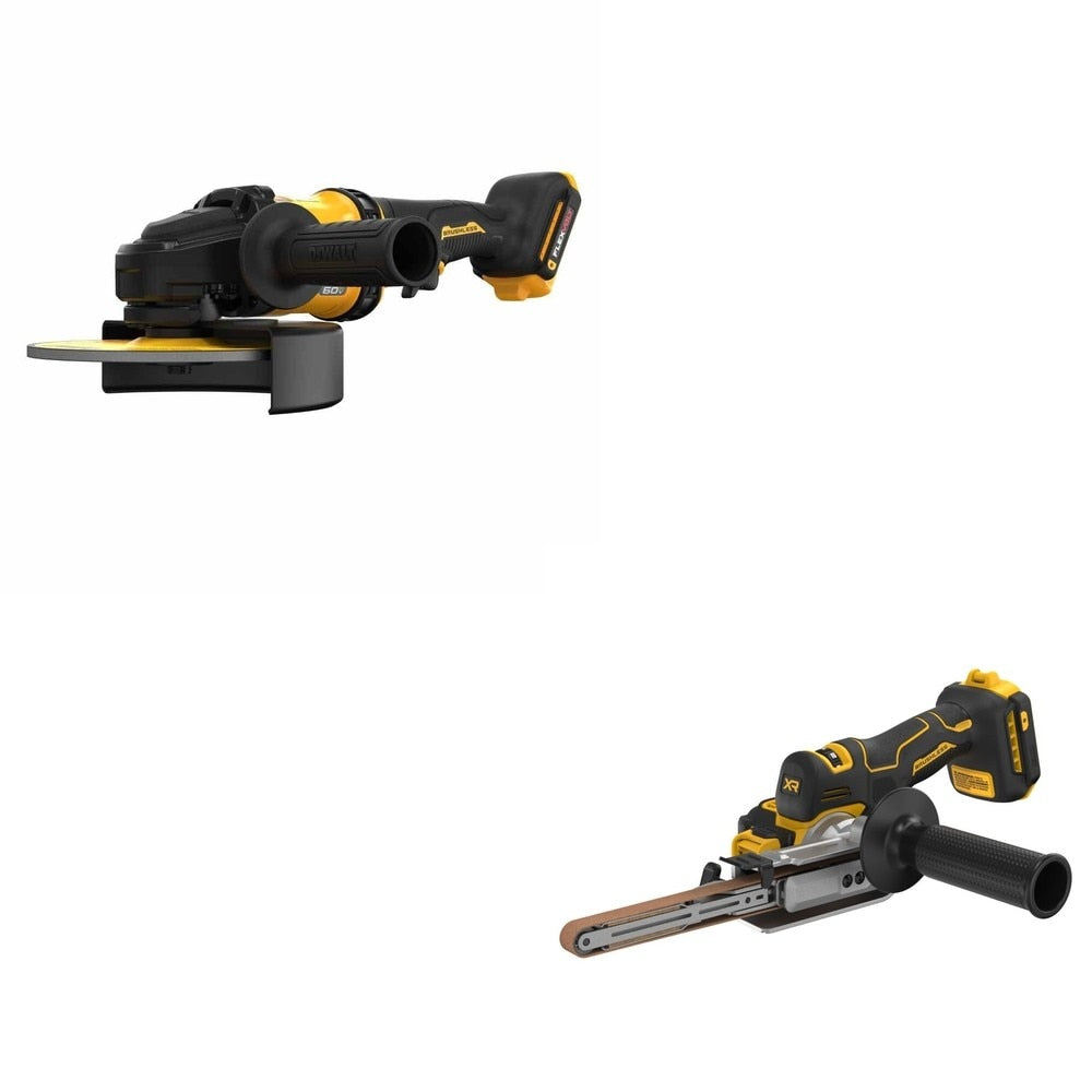 DeWalt DCM200B 20V MAX XR Bandfile Sander W/ DCG440B 7 in. Grinder