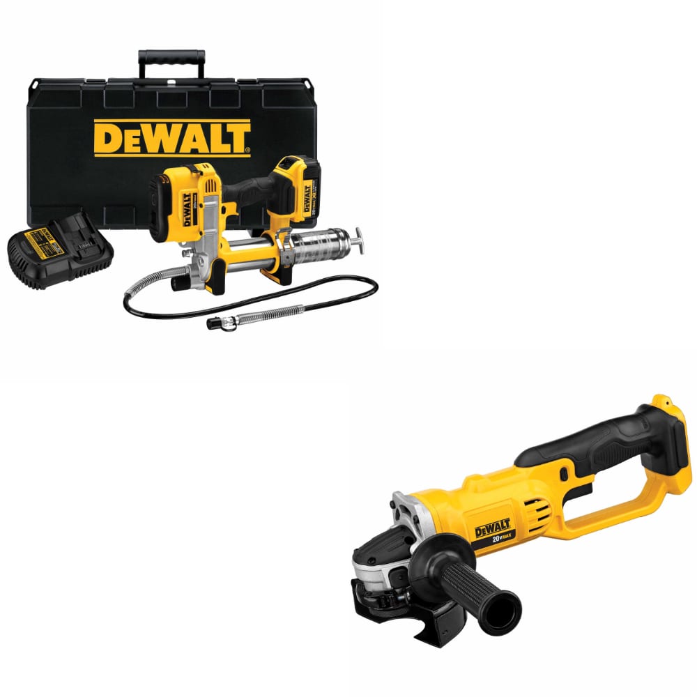 DeWalt DCGG571M1 20V MAX Grease Gun Kit W/ FREE DCG412B 20V MAX Cut-Off Tool