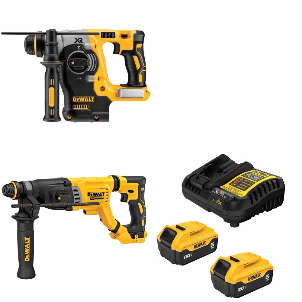 DeWalt DCH273B Rotary Hammer Kit W/ DCH263B Rotary Hammer and FREE DCB205-2C Battery Kit