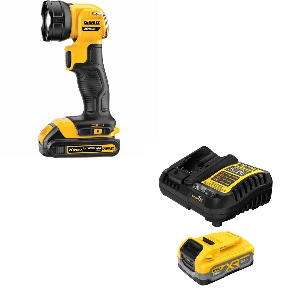 DeWalt DCBP320C 20V MAX XR POWERSTACK 3.5Ah Battery Kit W/ DCL040 LED Flashlight