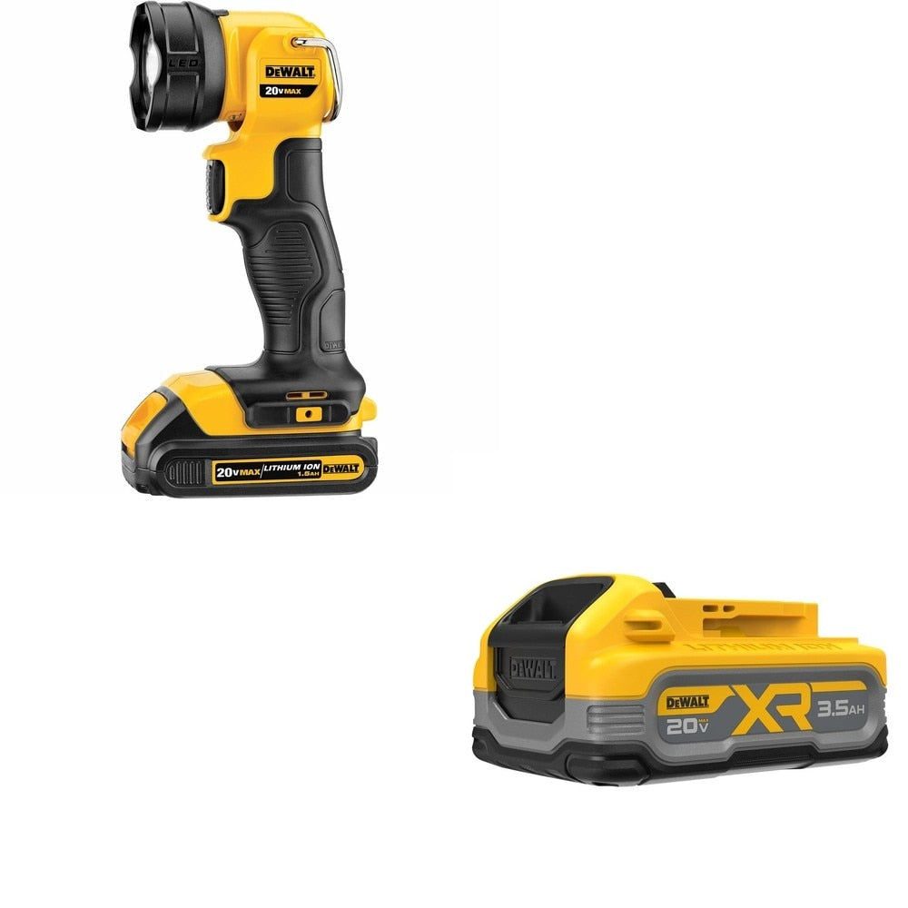DeWalt DCBP320 20V MAX XR POWERSTACK 3.5Ah Battery W/ DCL040 LED Flashlight