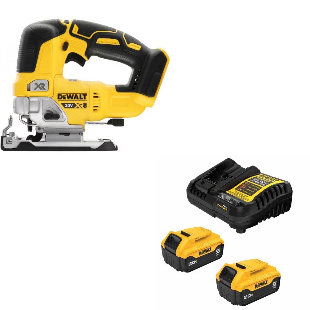DeWalt DCS334B Jig Saw Kit W/ FREE DCB205-2C 5Ah Battery Kit