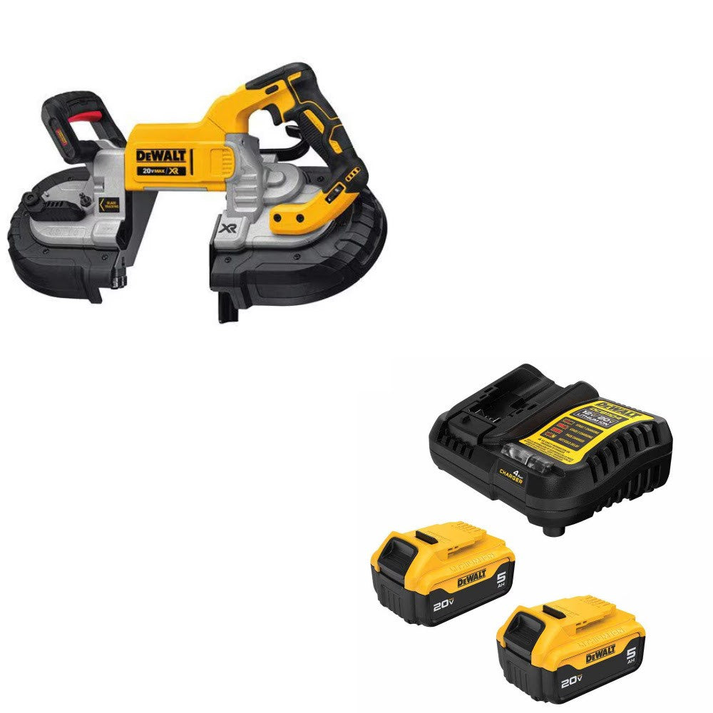 DeWalt DCS376B Bandsaw Kit W/ FREE DCB205-2C 5Ah Battery Kit