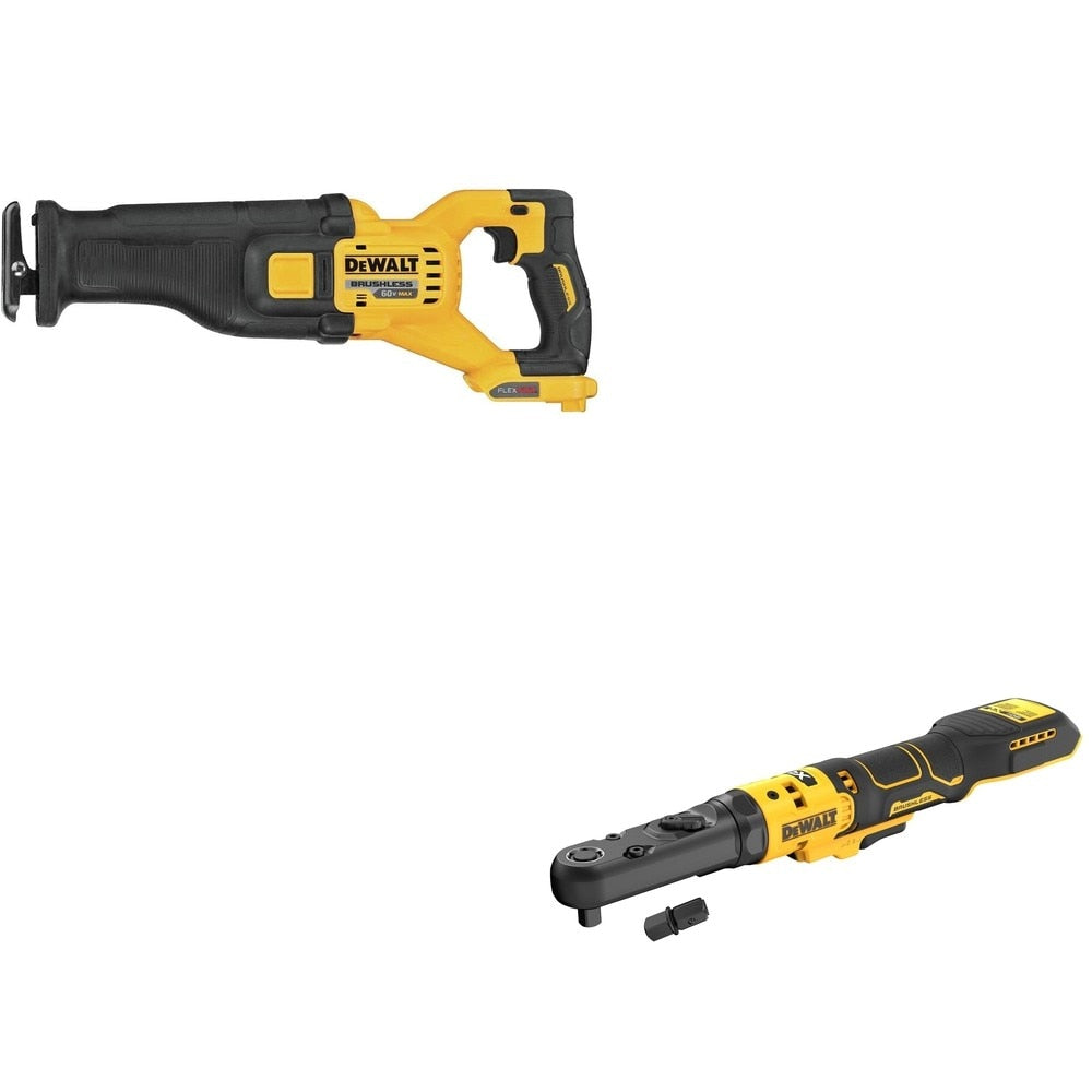 DeWalt DCS389B 60V MAX Reciprocating Saw W/ DCF510B Sealed Head Ratchet