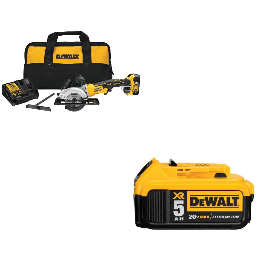 DeWalt DCS571P1 ATOMIC 20V MAX Circ Saw Kit W/ FREE DCB205 20V MAX XR Battery Pk