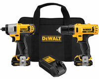 DeWalt DCK211S2 12V MAX Cordless Drill / Impact Driver Combo Kit