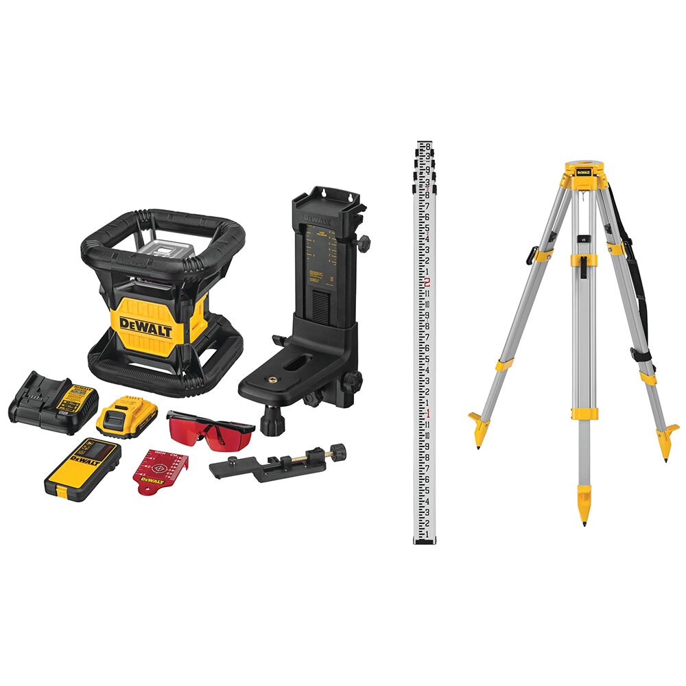 DeWalt DW079LRK 20V MAX Red Tough Rotary Laser Kit