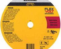 Dewalt DWAFV8918 9" x 5/64" x 7/8 T1 Flexvolt cutoff Wheel