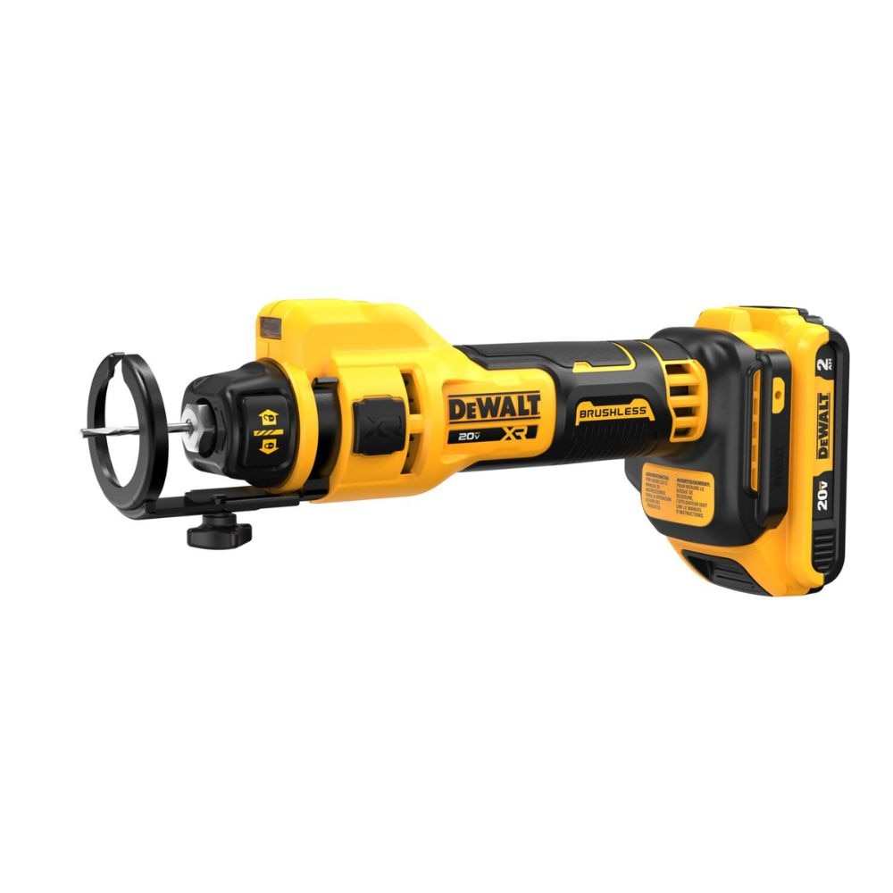 DeWalt DCE555D2 20V MAX* Brushless Drywall Cut-Out Tool Kit