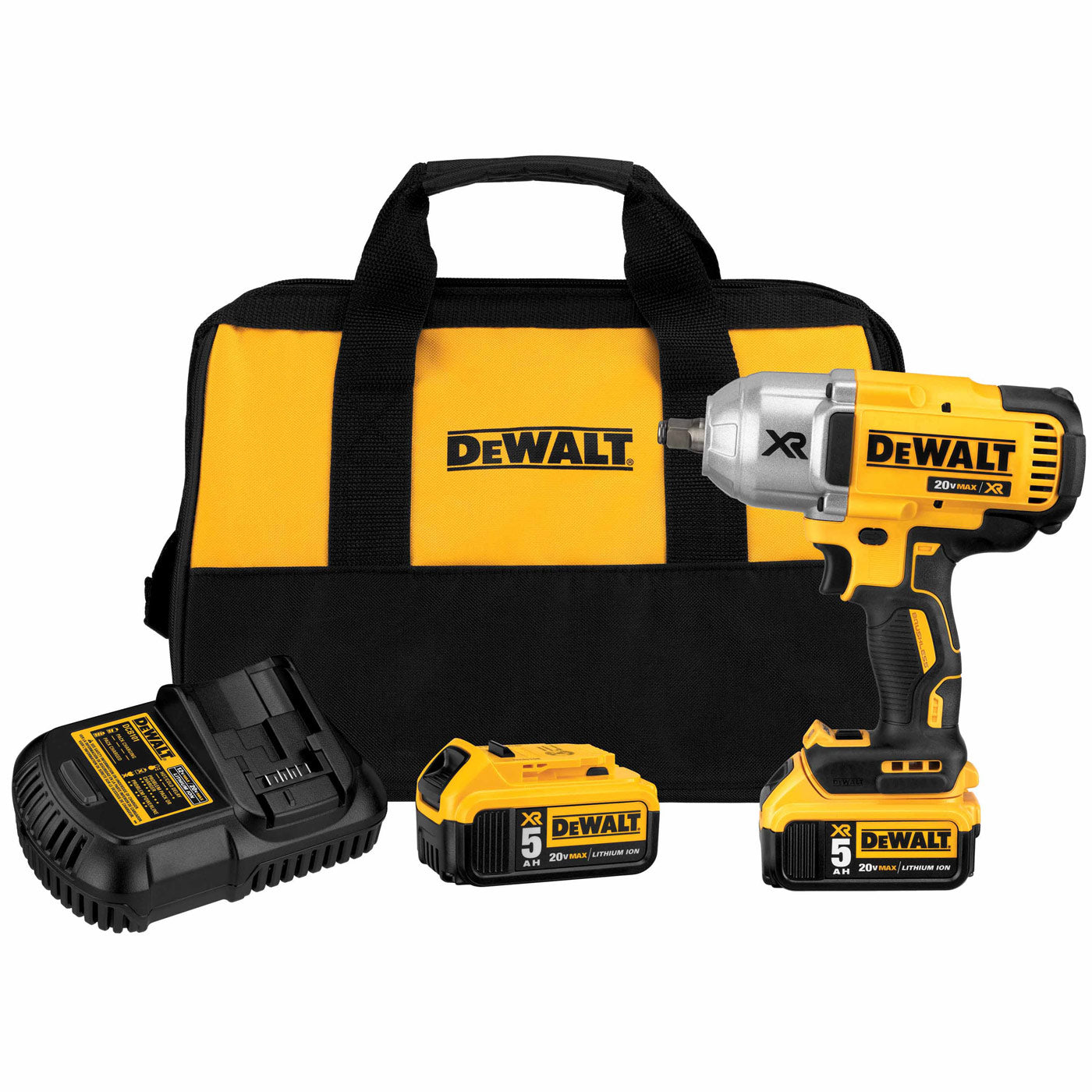 DeWalt DCF899HP2 20v MAX* XR Brushless 1/2" Impact Wrench Kit w. Hog Ring