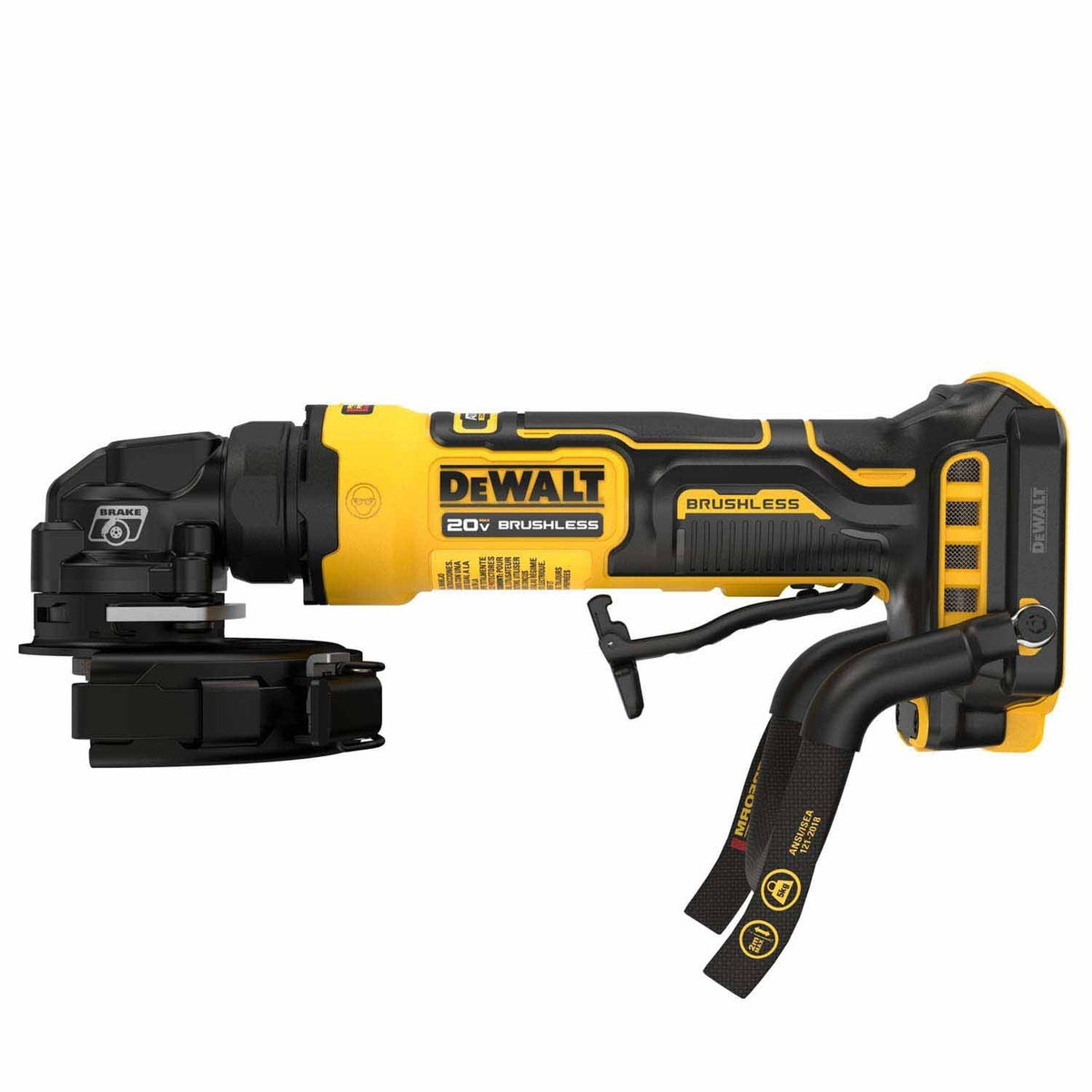 DeWalt DCG400BLR ATOMIC 20V MAX* 4 in. Angle Grinder with Lanyard Ready Attachment Point (Tool Only) - 7