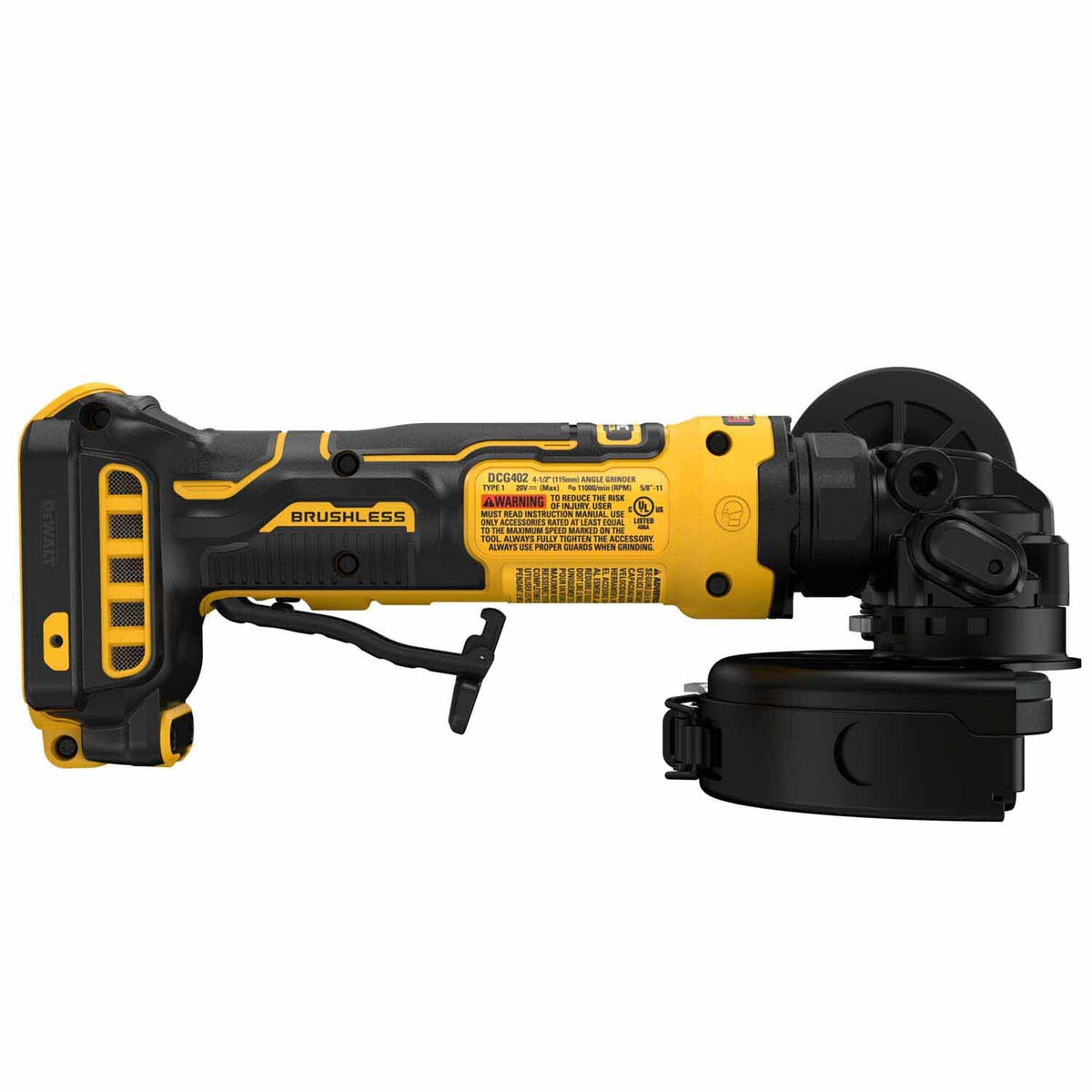 DeWalt DCG402B 20V MAX* ATOMIC 4.5 in. Angle Grinder (Tool Only) - 2