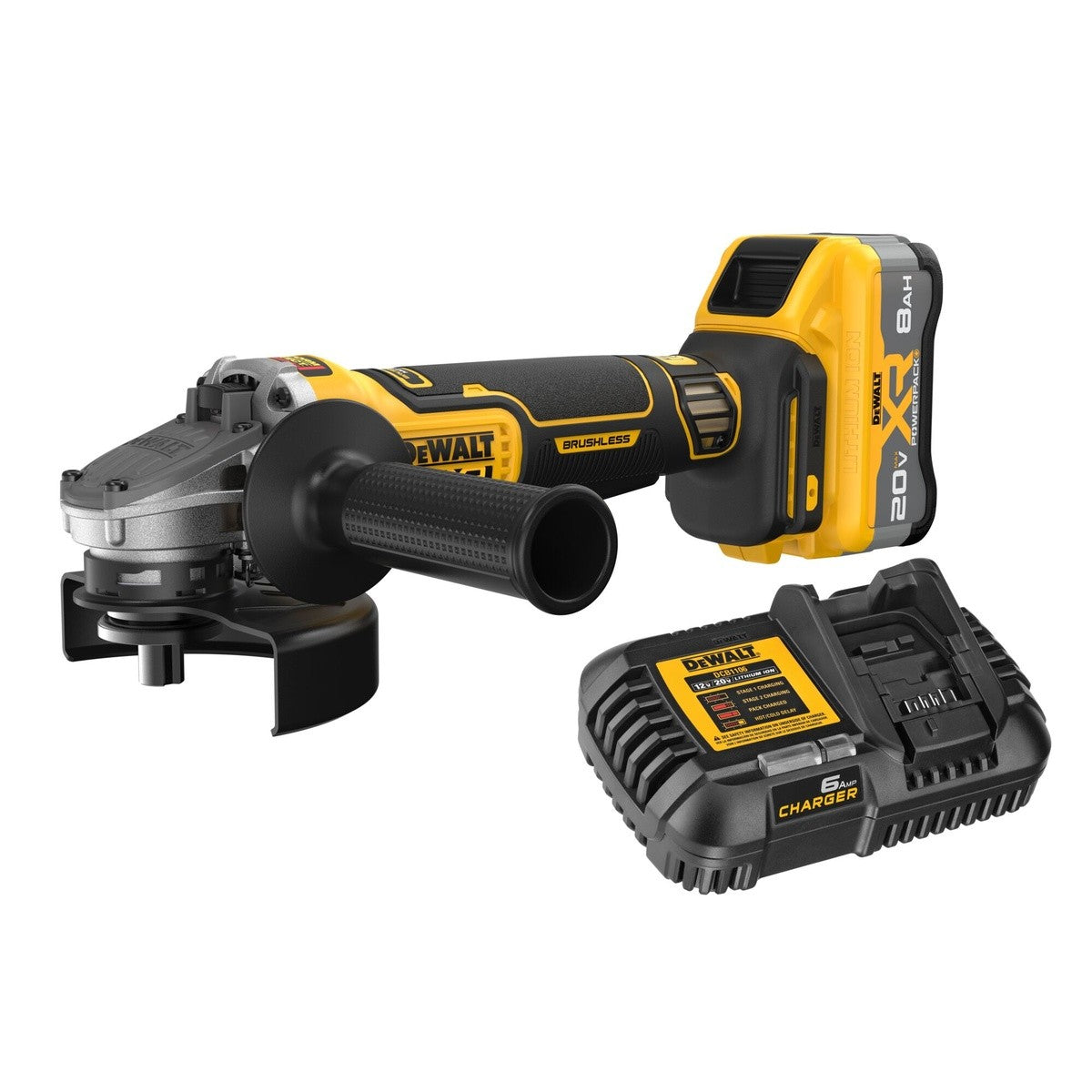 DeWalt DCG410WW1 20V Max* XR Brushless Cordless 4-1/2" - 5"  Angle Grinder Kit with XR POWERPACK