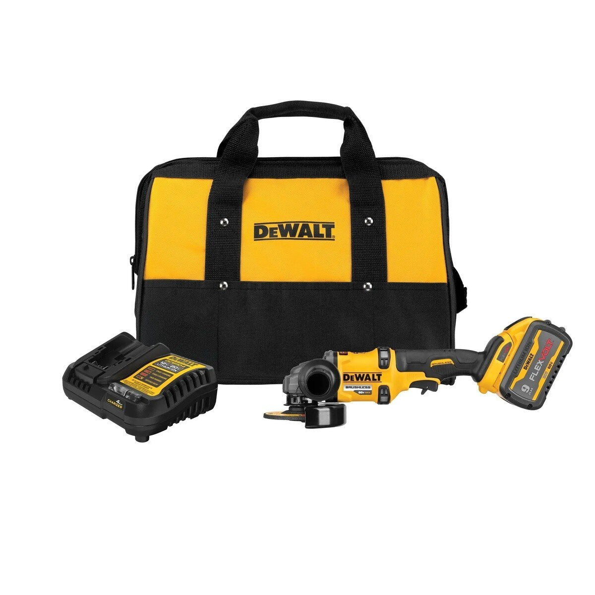 DeWalt DCG418MX1 60V MAX Brushless Cordless 4-1/2" to 6" Grinder Kit with Kickback Brake