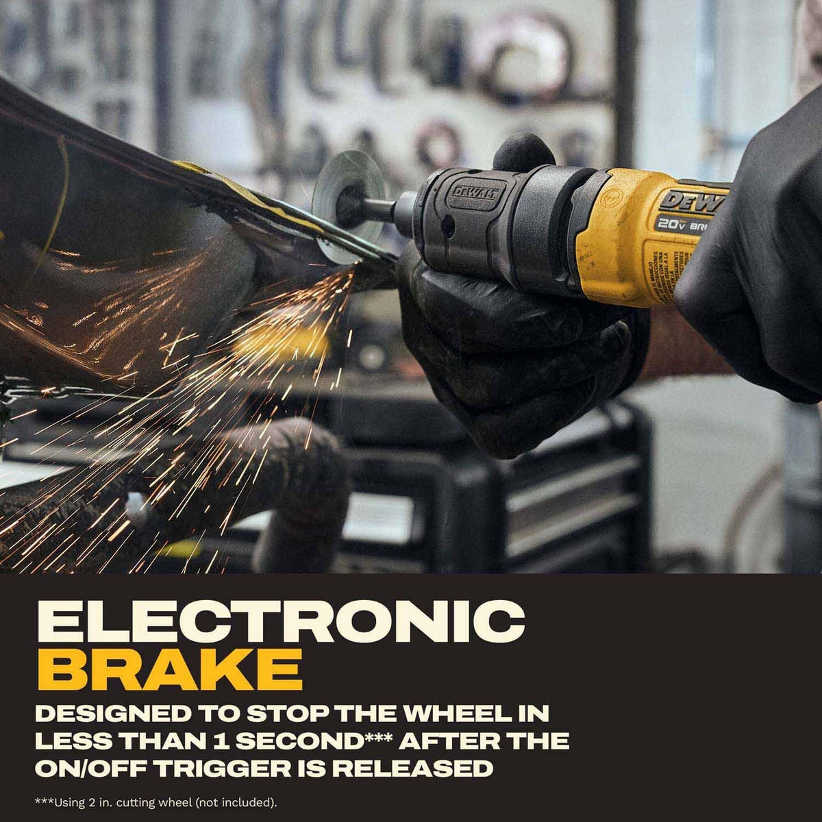 DeWalt DCG420BLR 20V MAX* ATOMIC Die Grinder with Lanyard Ready Attachment Point (Tool Only) - 10