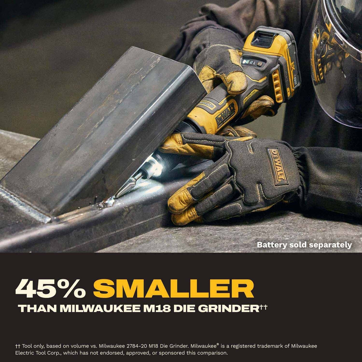 DeWalt DCG420BLR 20V MAX* ATOMIC Die Grinder with Lanyard Ready Attachment Point (Tool Only) - 11