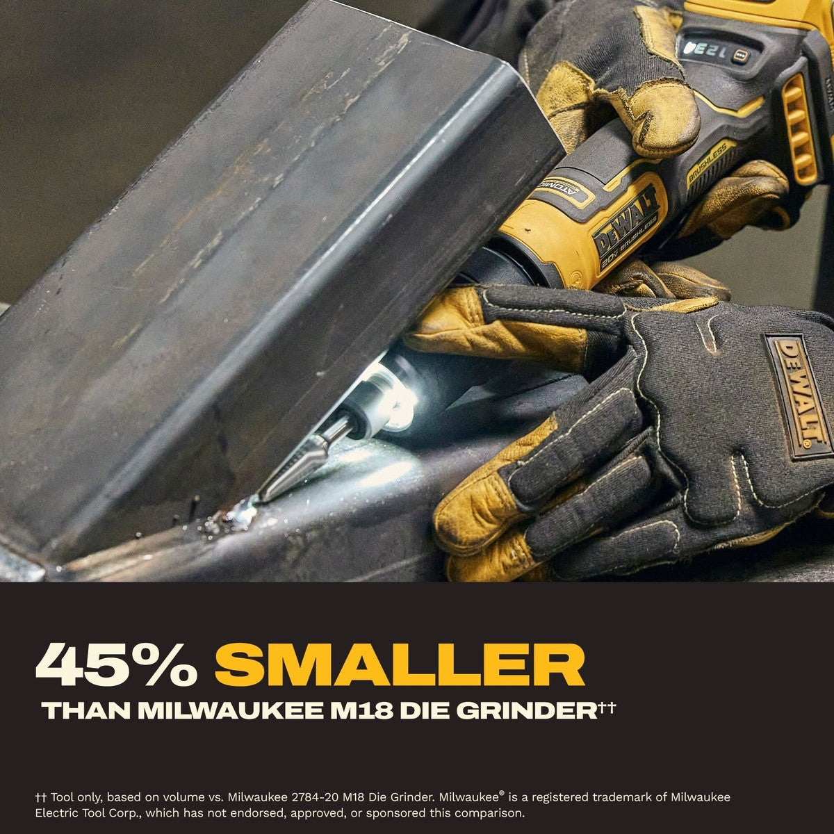 DeWalt DCG420GE1 20V MAX* ATOMIC Die Grinder Die Grinder Kit - 7