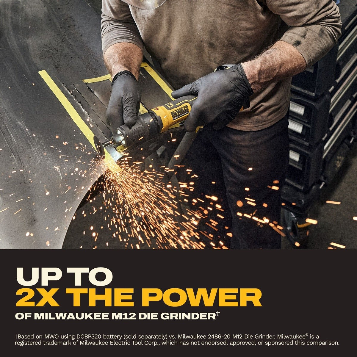 DeWalt DCG420GE1 20V MAX* ATOMIC Die Grinder Die Grinder Kit - 10