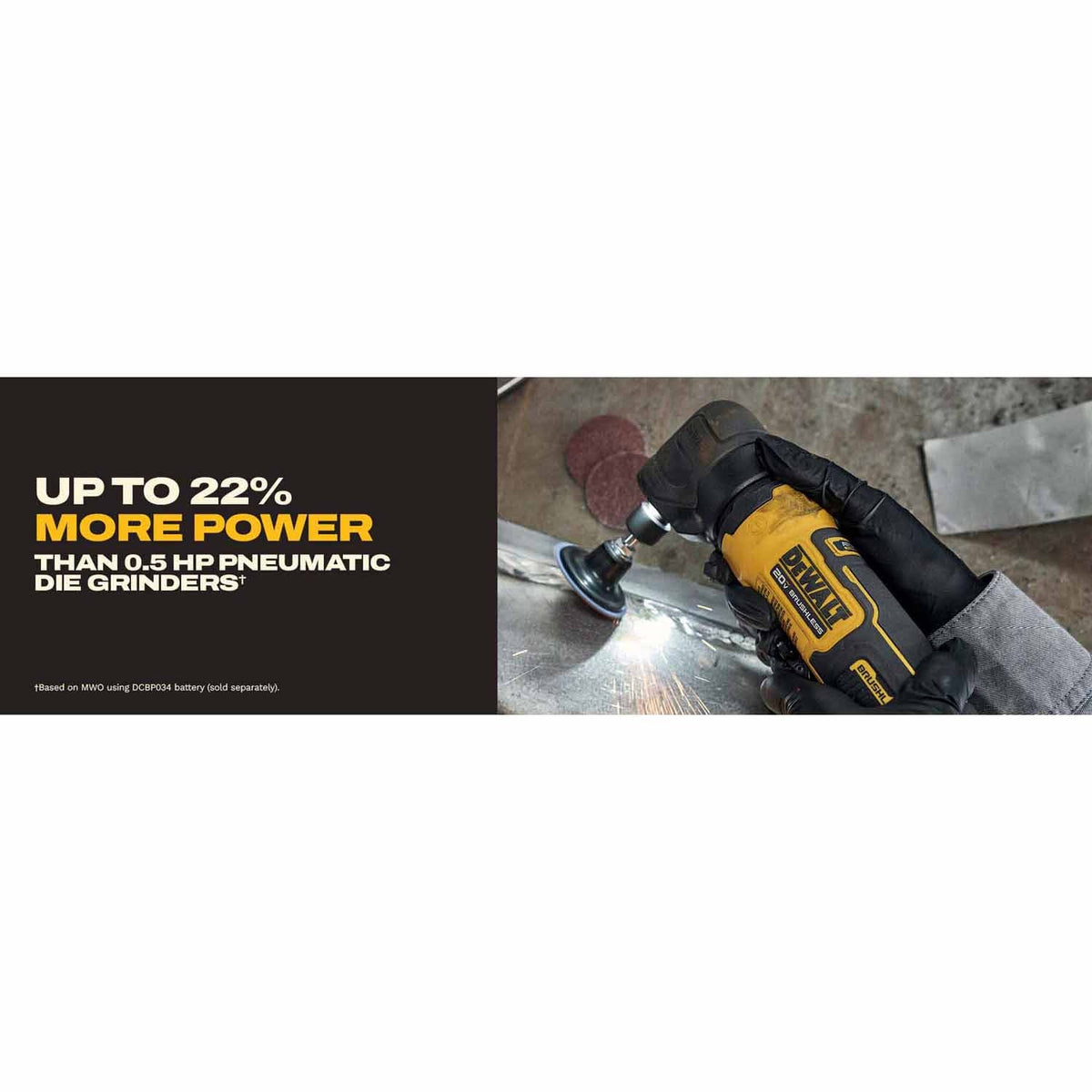 DeWalt DCG422B 20V MAX* ATOMIC Right Angle Die Grinder (Tool Only) - 20
