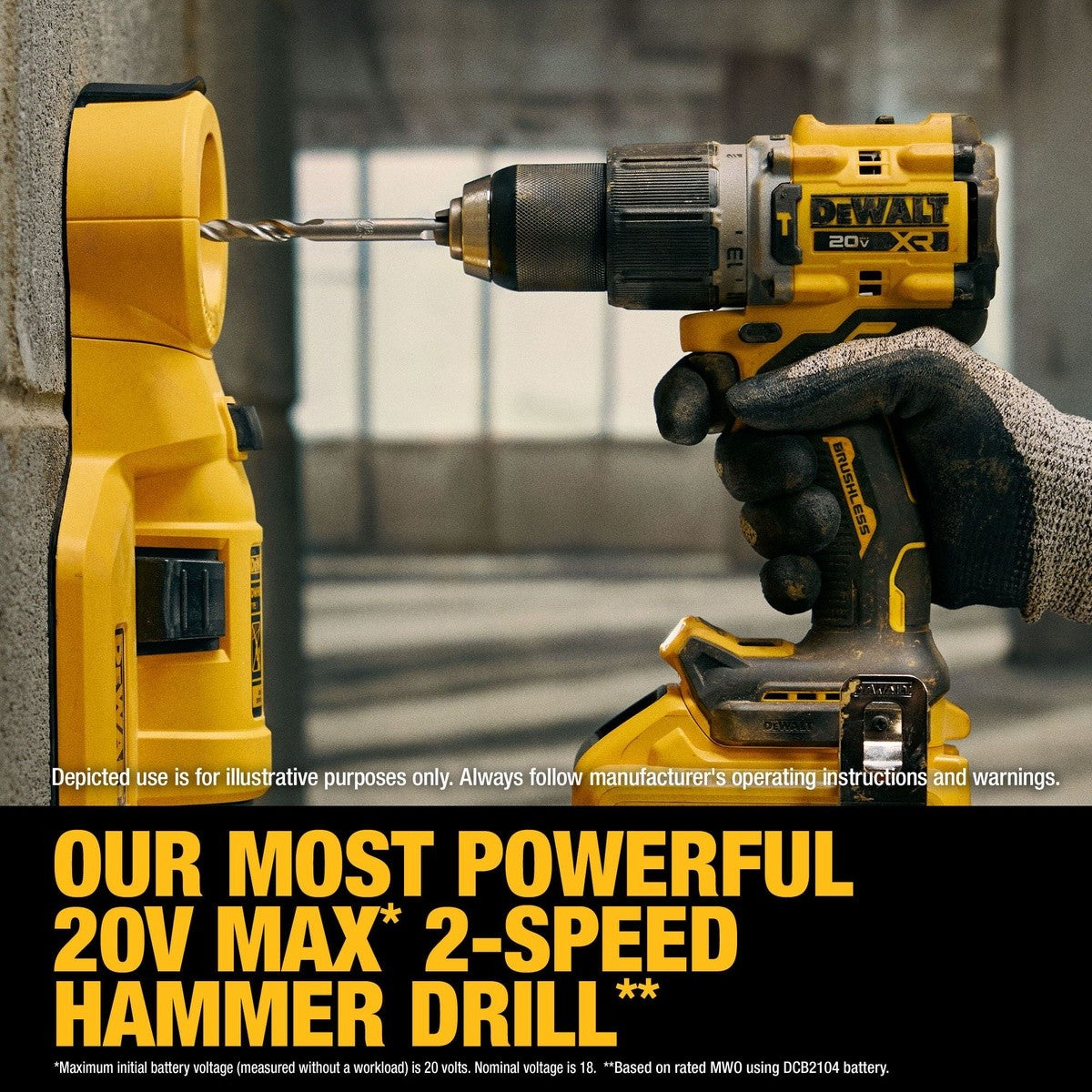 DeWalt DCK251E1QQ1 20V MAX Brushless 2-Tool Combo Kit with XR Batteries - 5