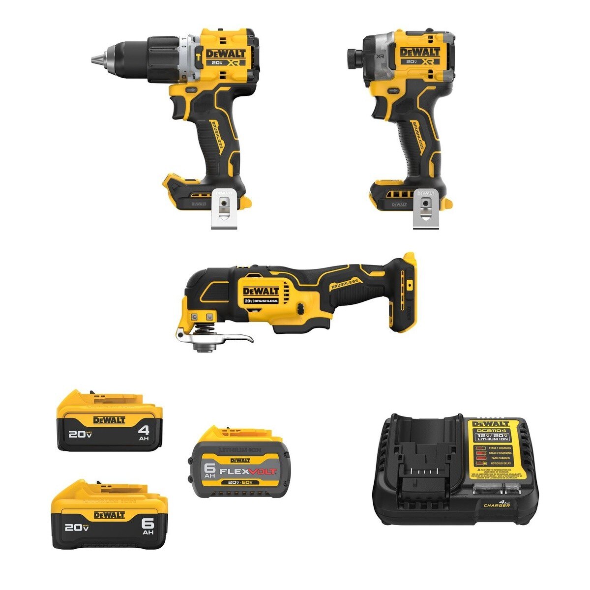 DeWalt DCK316ST2M1 20V MAX Brushless Cordless Combo Kit with Batteries and Charger (3 Tool)