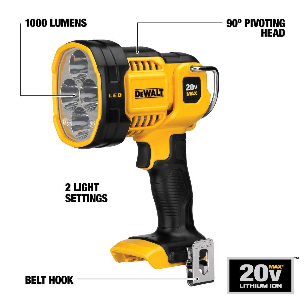 DeWalt DCL043 20V MAX Jobsite LED Spotlight - 2
