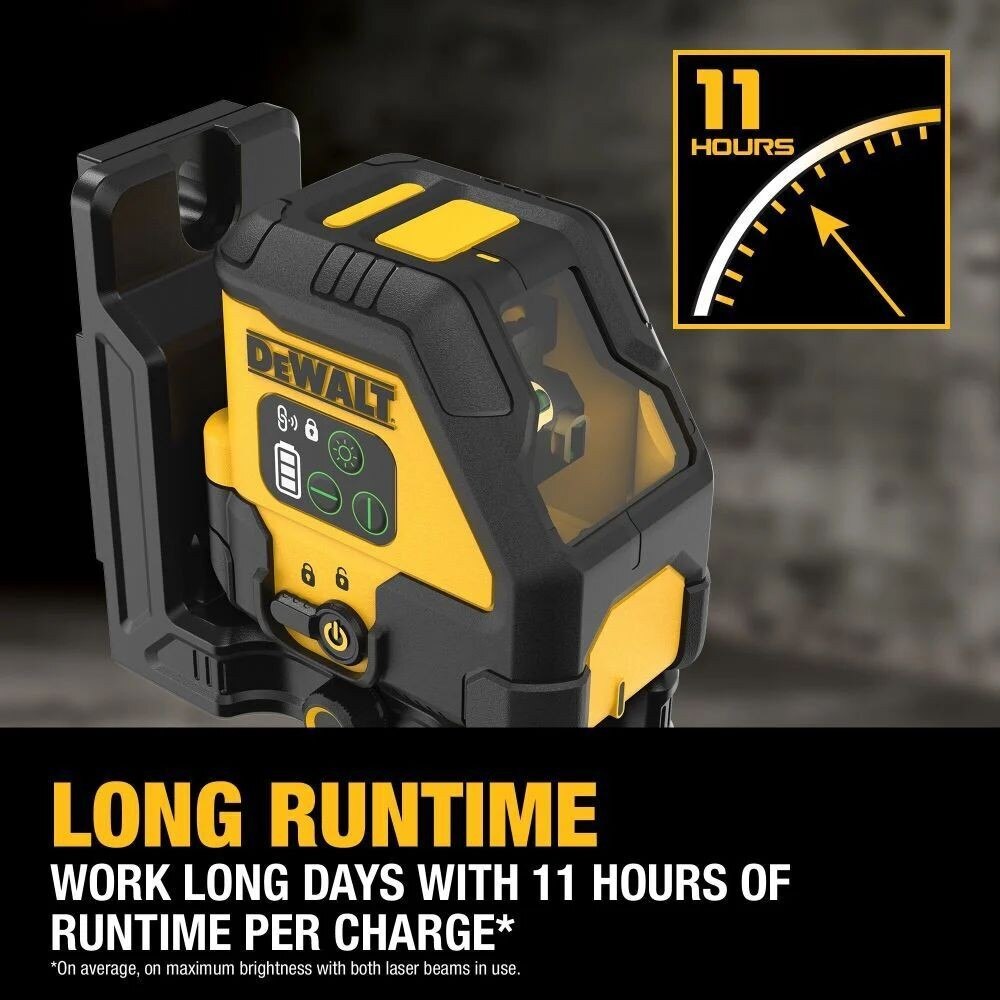 DeWalt DCLE14201RB USB Rechargeable Red Cross Line Laser Base Kit - 6