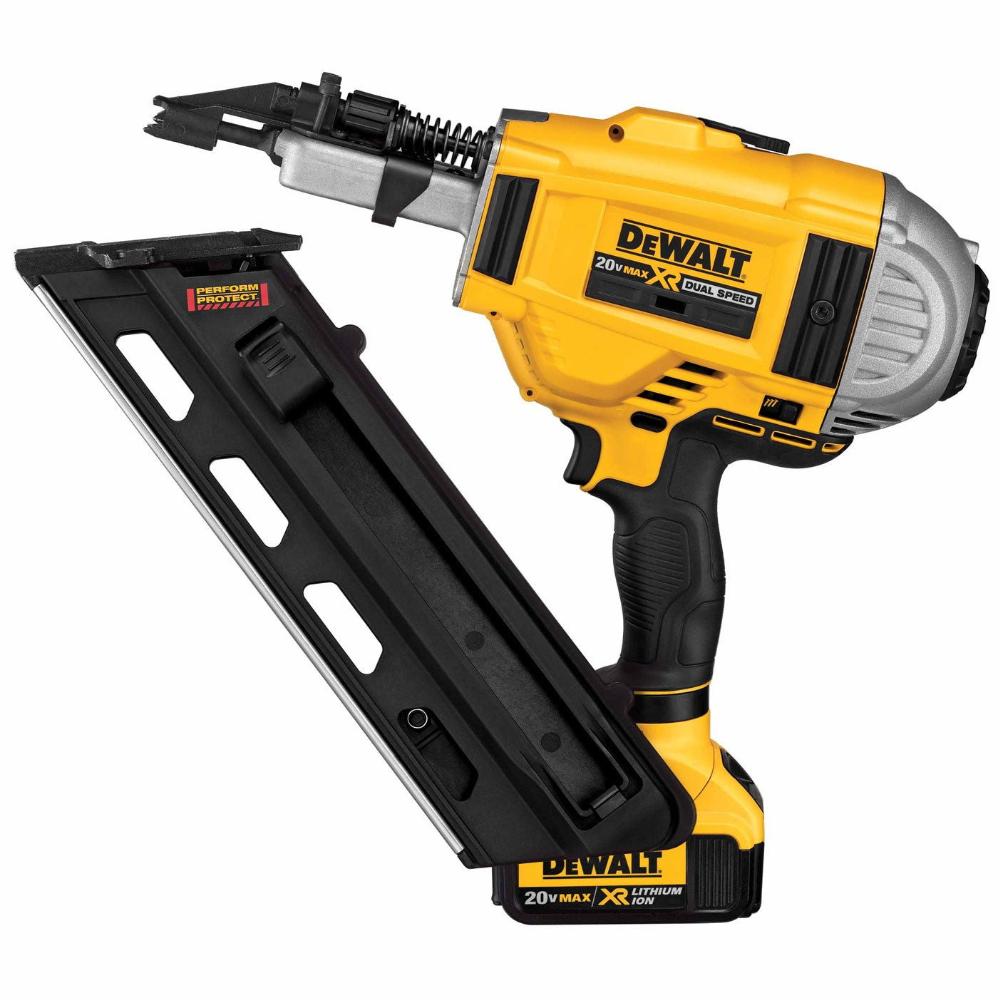 DeWalt DCN692M1 20V MAX* XR Lithium Ion Brushless Dual Speed Framing Nailer - 12