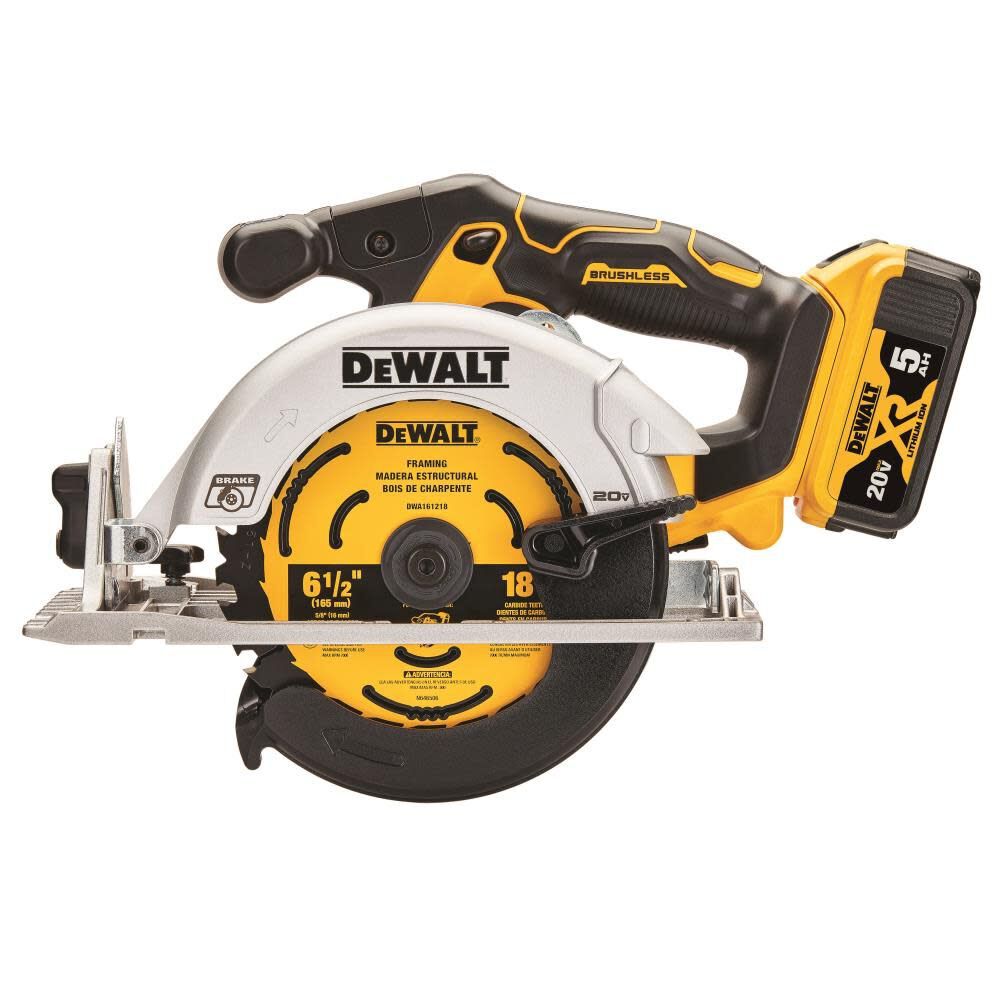 DeWalt DCS565P1 20V Max 6-1/2" Brushless Cordless Circular Saw Kit