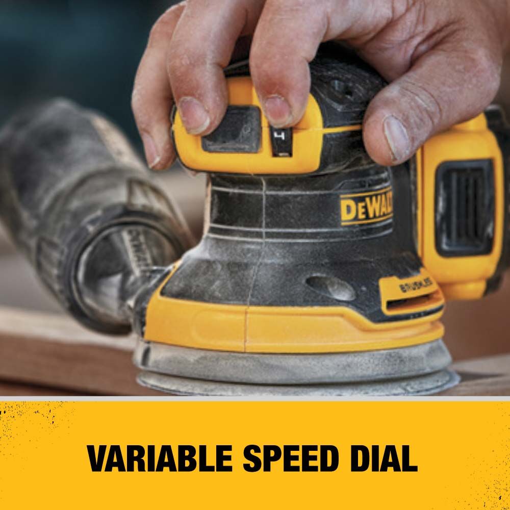 DeWalt DCW210P1 20V Max* XR 5" Cordless Random Orbital Sander Kit - 5