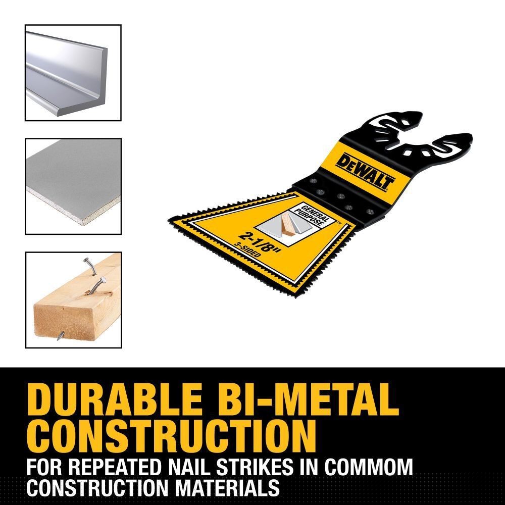 DeWalt DWA4283 General Purpose 3-Sided Oscillating Blade - 4