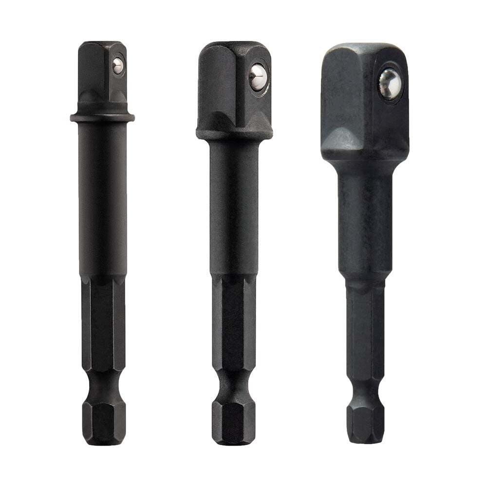 DeWalt DWAFADPTFT3 Elite Series Socket Adapter Set for 1/4", 3/8", and 1/2" Square Drive (3 Piece)