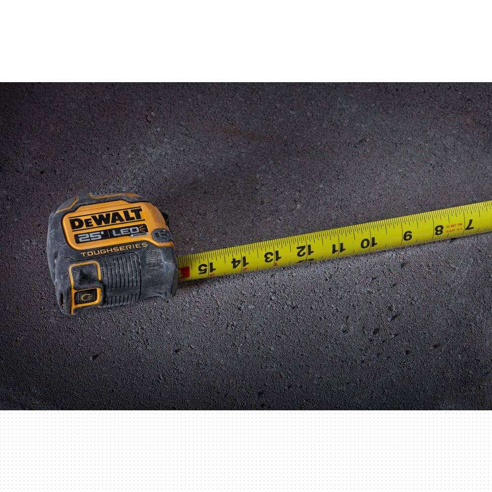 DeWalt DWHT35625S TOUGHSERIES 25' x 1-1/4"  LED lighted Tape Measure , Micro USB Port - 10