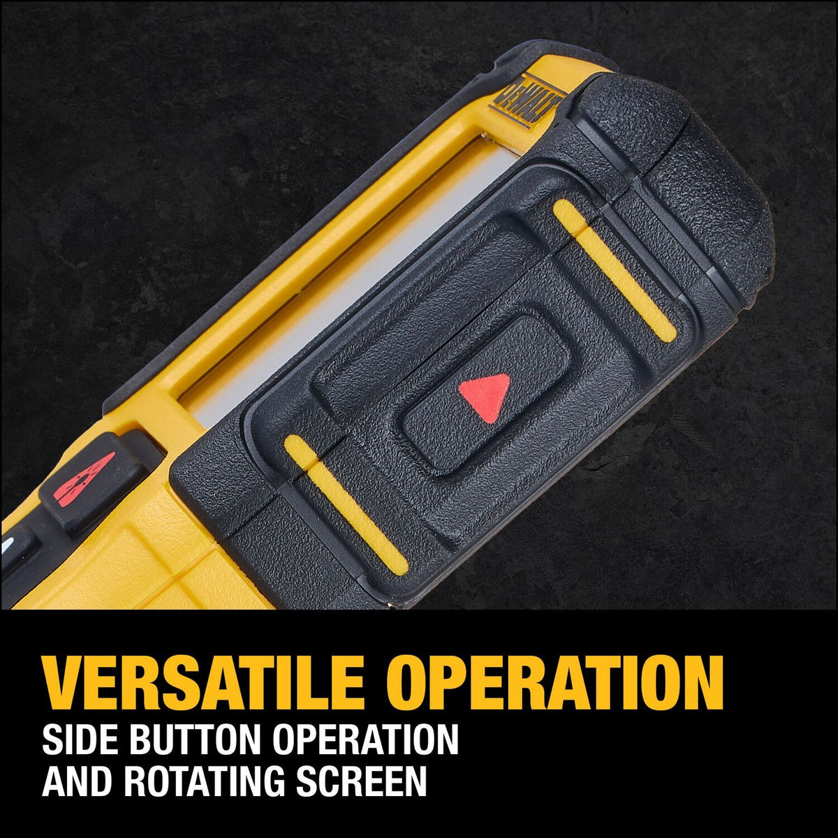 DeWalt DWHT78200 200 ft Lithium-Ion Laser Distance Measurer with Backlit Rotating Display and IP65 Rating - 6