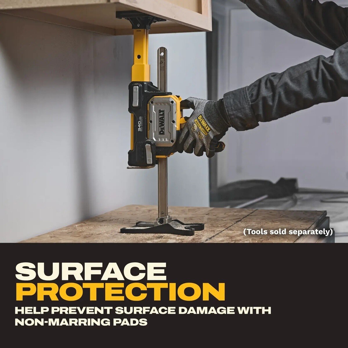 DeWalt DWHTPAD TOUGHSERIES Construction Jack Non-Marring Pad Accessory Pack 5.5 L x 1.4 W x 10.2 H - 3