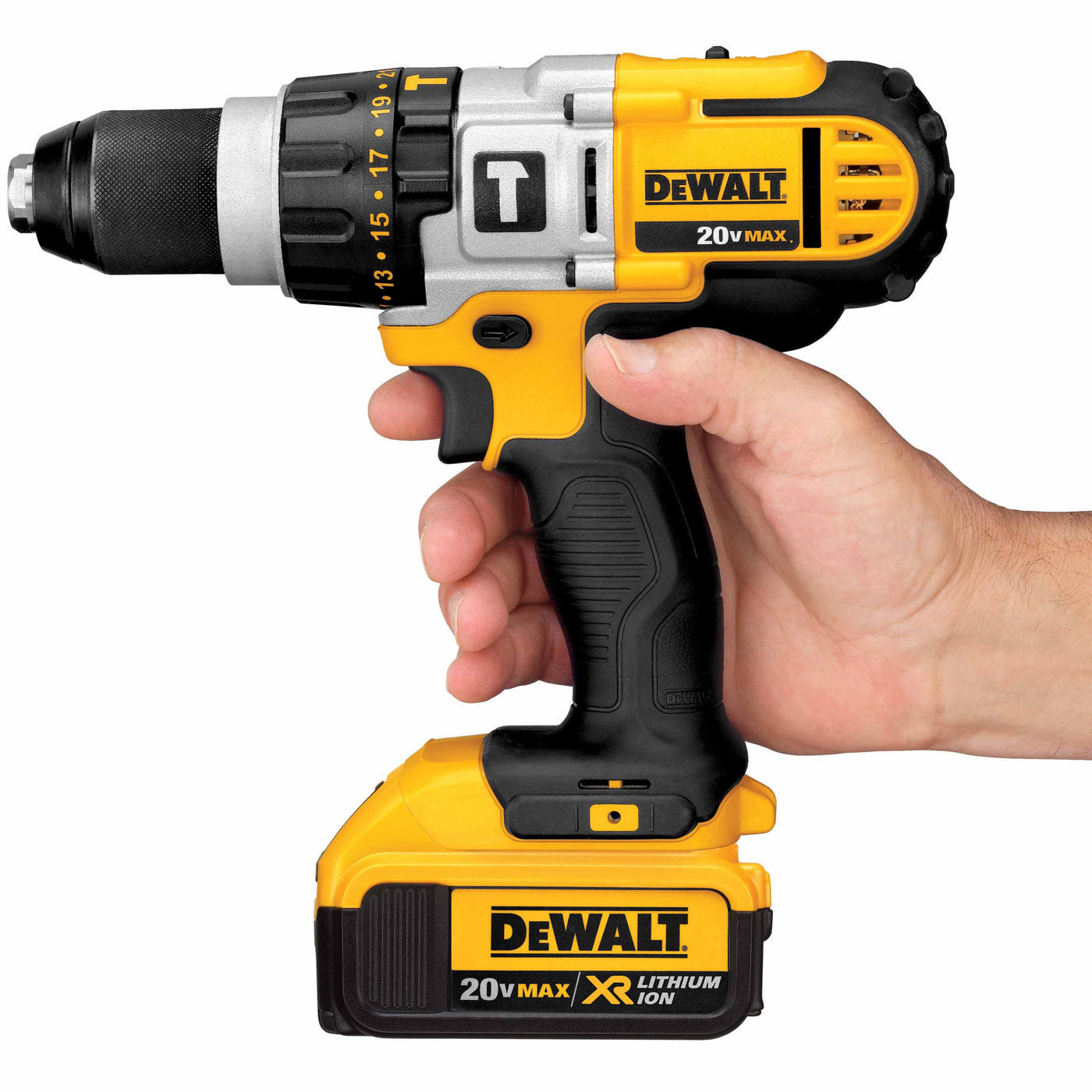 Dewalt DCD985M2 20V Max 1/2" Premium 3-Speed Hammerdrill Kit (3.0AH) - 11