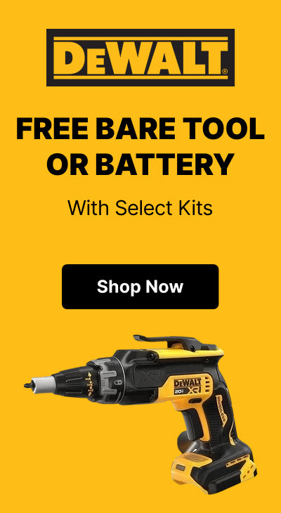 DeWalt - Free Bare Tool of Battery with Select Kits
