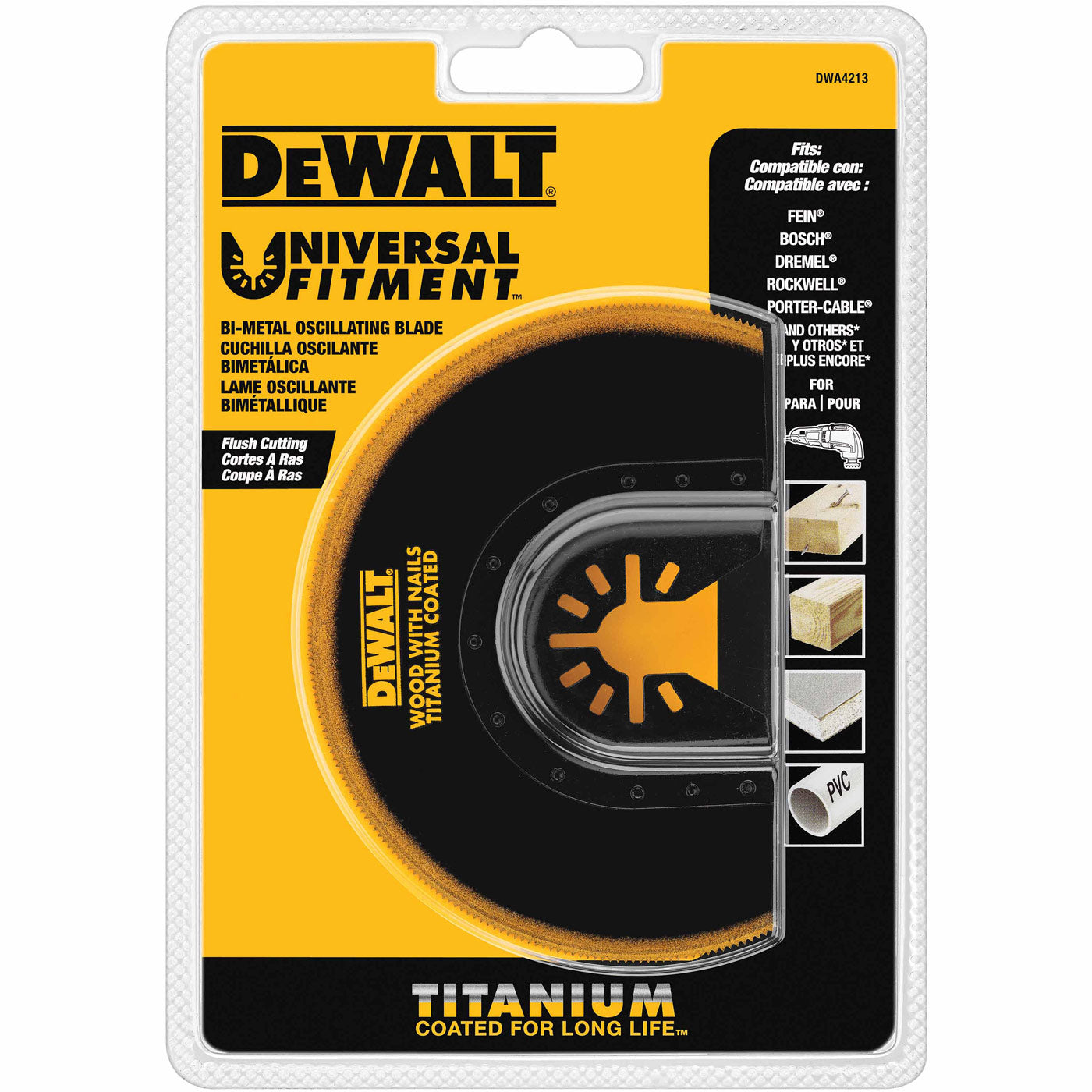 DeWalt DWA4213 Titanium Oscillating Flush Cut Blade