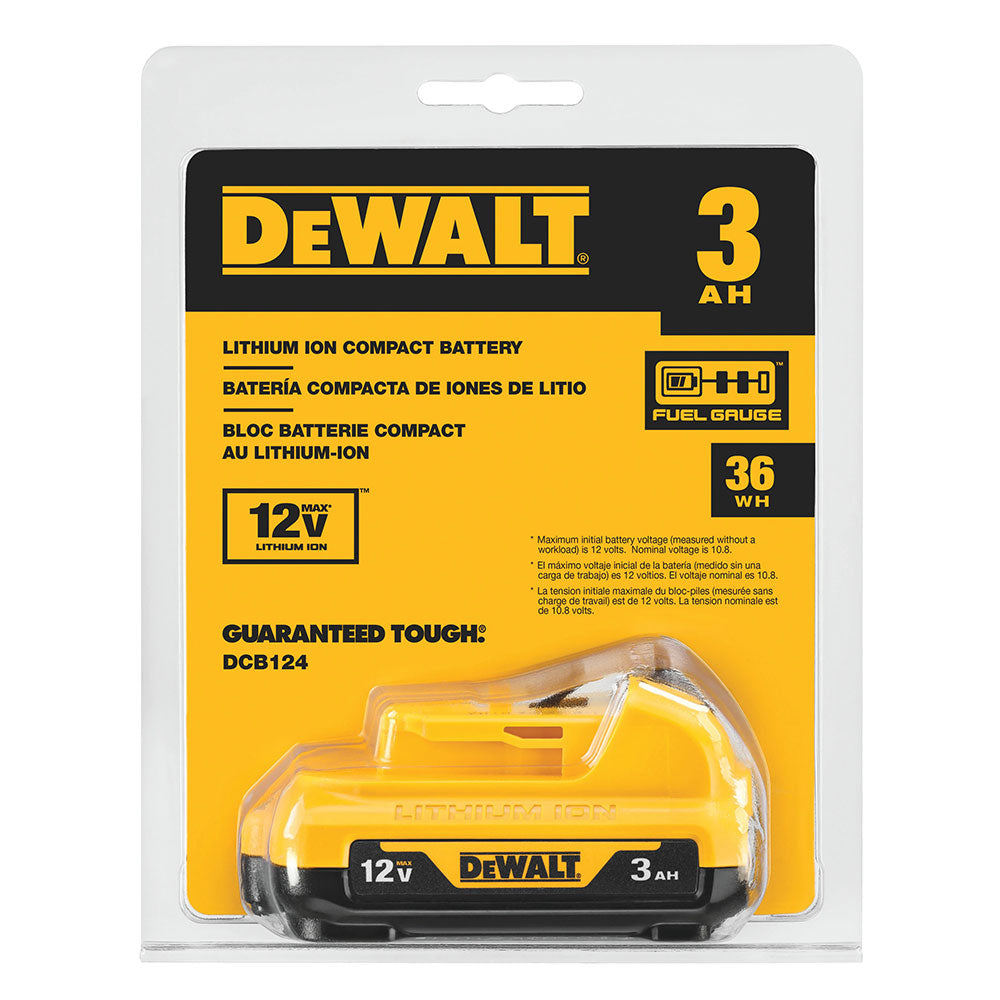 DeWalt DCB124 3.0Ah 12V Battery