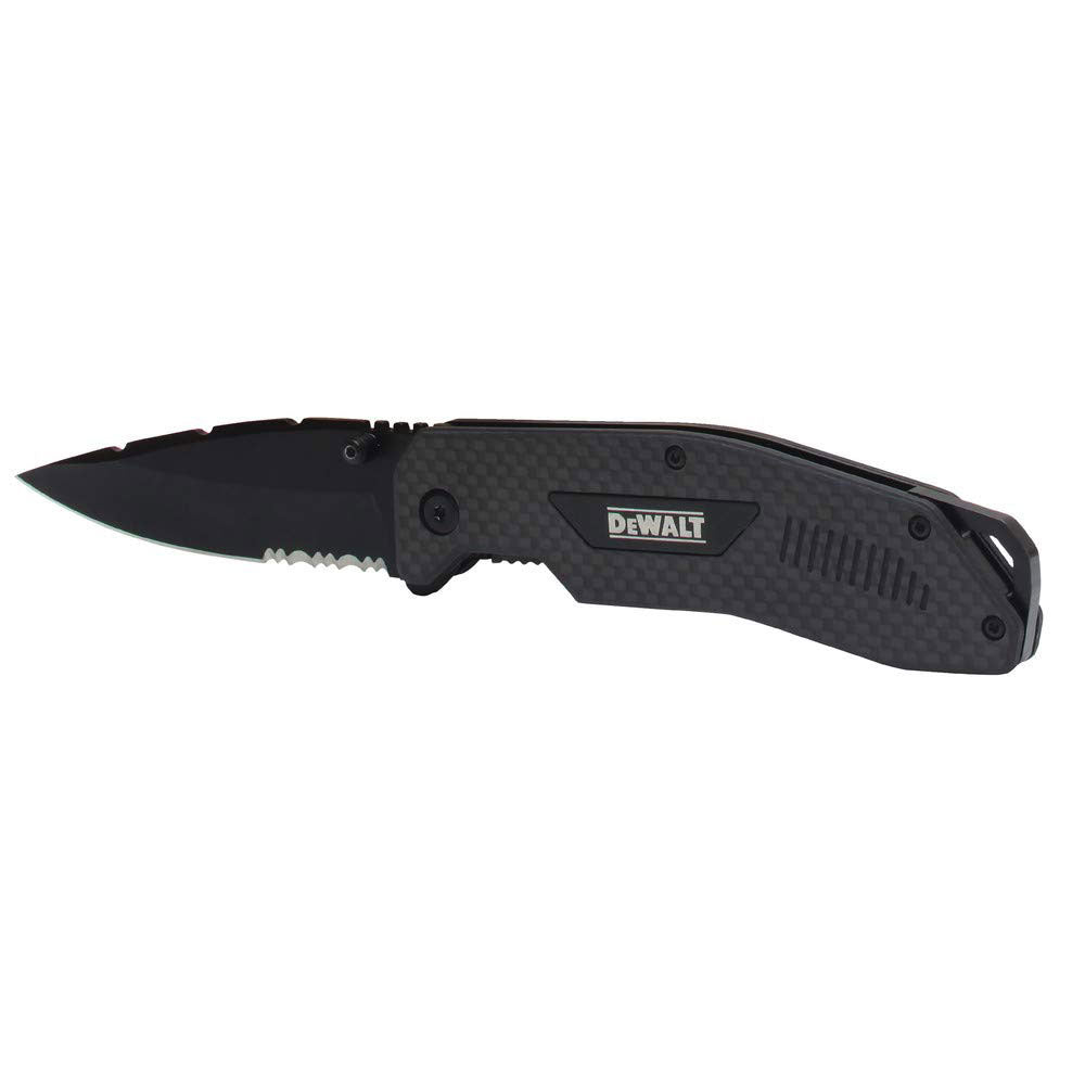 DeWalt DWHT10314 8" Carbon Fiber Pocket Knife, 3-1/2" Blade
