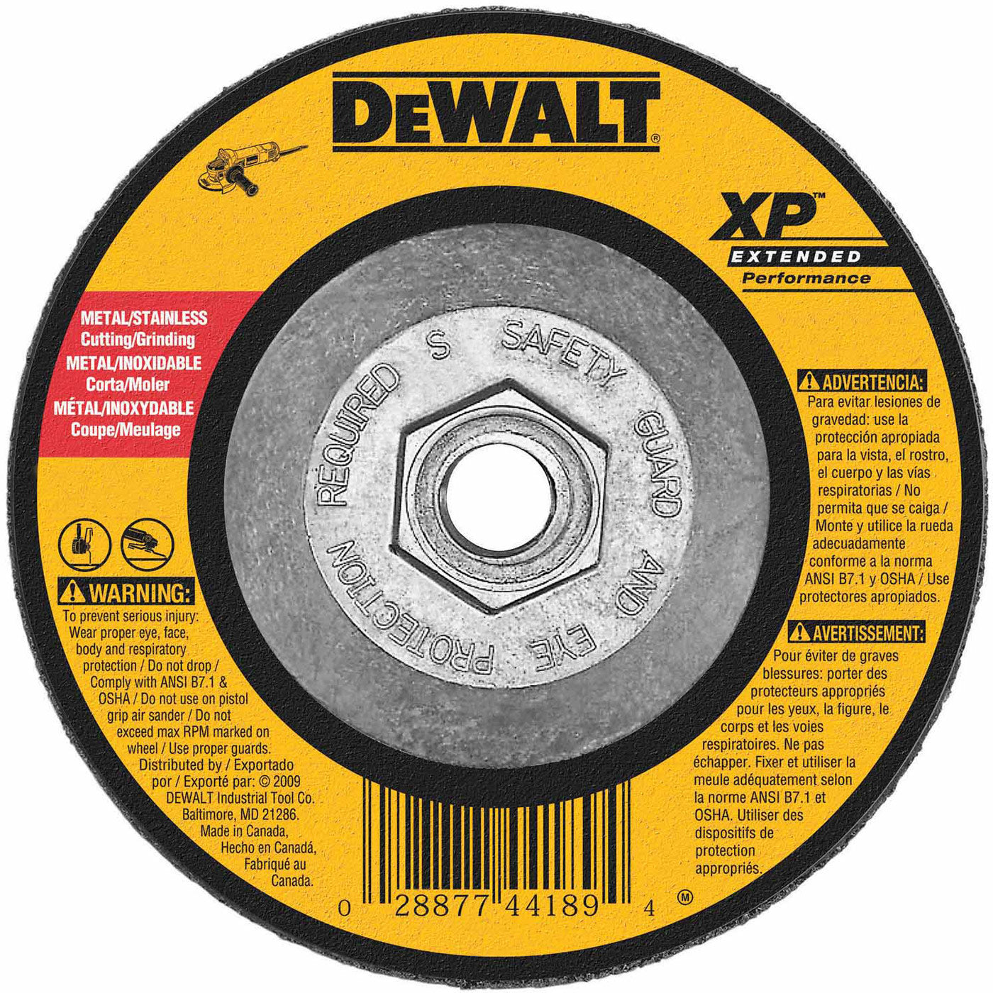 DeWalt DW8819 6" X 1/8" X 5/8"-11 XP Grinding Wheel