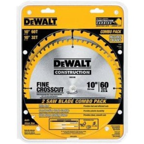 DeWalt DW3106P5D60I 10" 60T Saw Blade - 2 Pack
