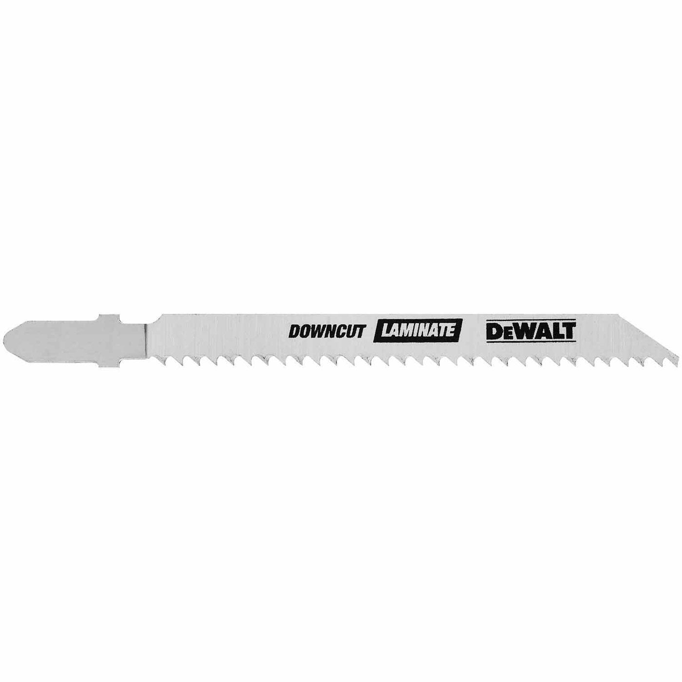 DeWalt DW3762-5 4" 10 TPI T-Shank Laminate Down Cutting Cobalt Steel Jig Saw Blade - 5 Pack