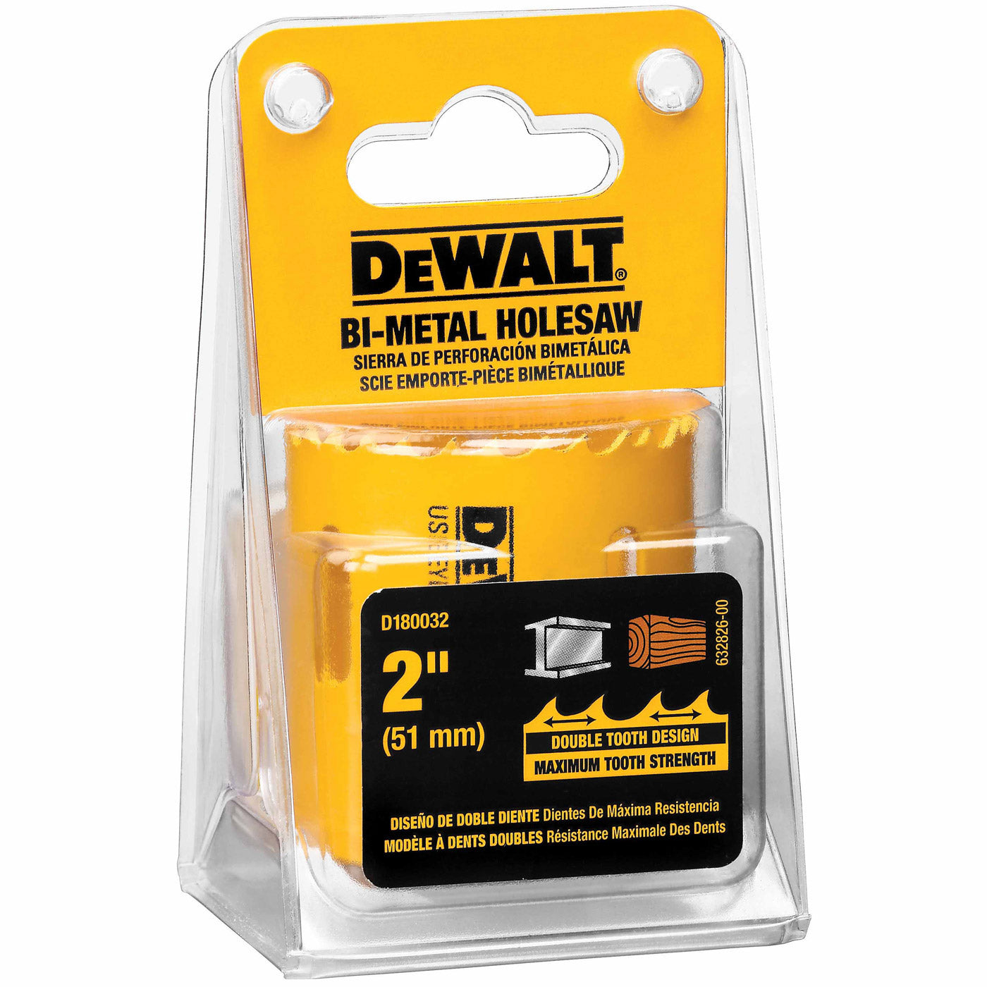 DeWalt D180032 2" (51mm) Bi-Metal Hole Saw